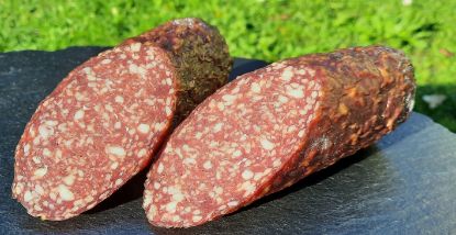 Zeige Details für Geräucherte Yak Salami Bild von Geräucherte Yak Salami