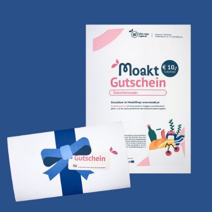 Show details for Moakt-Gutschein 10 € Picture of Moakt-Gutschein 10 €