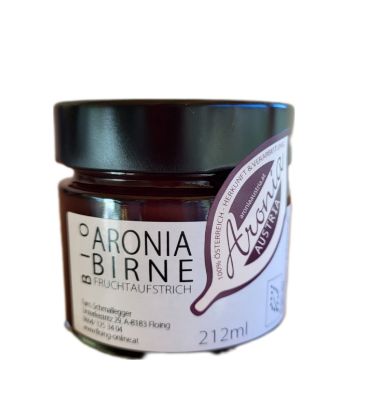 Show details for Bio-Fruchtaufstrich Aroniabeere + Birne 212 ml Picture of Bio-Fruchtaufstrich Aroniabeere + Birne 212 ml