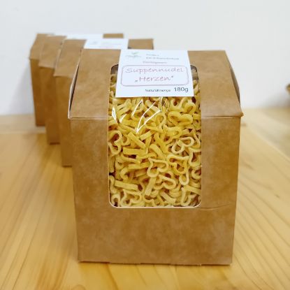 Zeige Details für Suppennudel "Herzen" 180g Bild von Suppennudel "Herzen" 180g